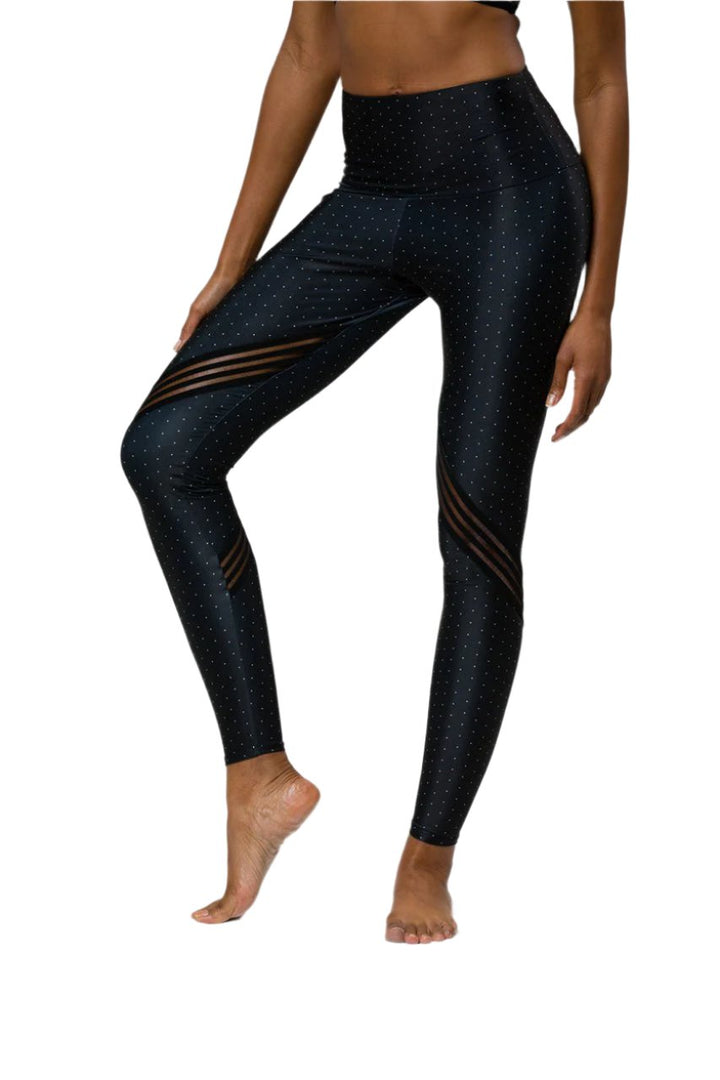 Onzie Flow Carerra Legging 2079 - Dots - front view