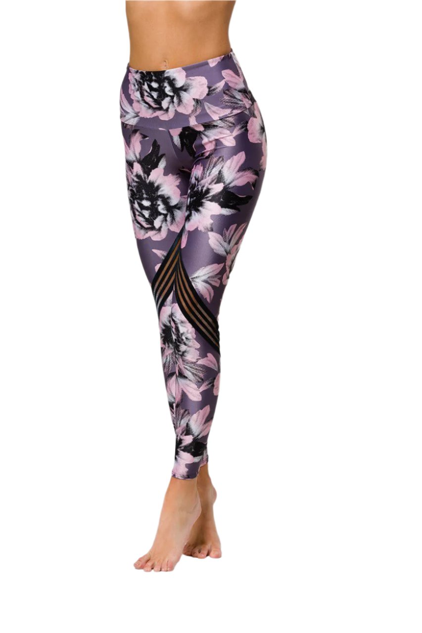 Onzie Flow Carerra Legging 2079 - Peony - front view