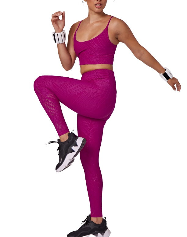 Onzie Selenite 7/8 Midi Legging 2083 - Dragonfruit Selenite - Side View