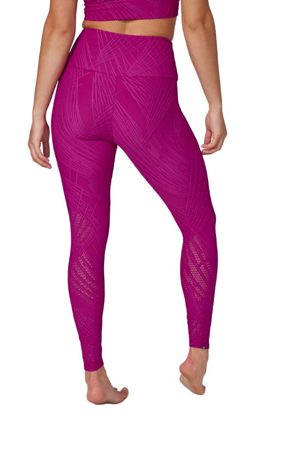 Onzie Selenite 7/8 Midi Legging 2083 - Dragonfruit Selenite - Back View