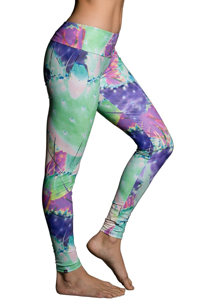 Onzie Hot Yoga Leggings 209 - Agave - side view