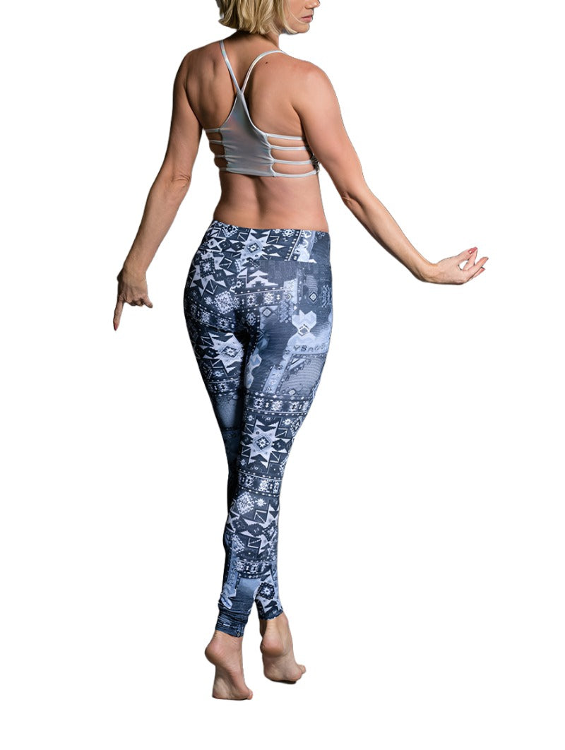 Onzie Hot Yoga Leggings 209 - Azul - rear alt view 1