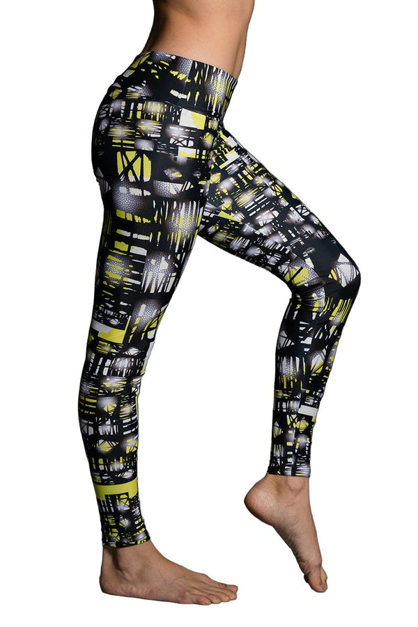 Onzie Hot Yoga Leggings 209 - Queen Bee - side view