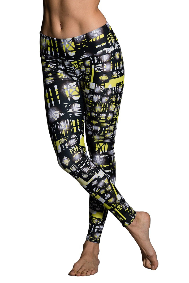 Onzie Hot Yoga Leggings 209 - Queen Bee - front view