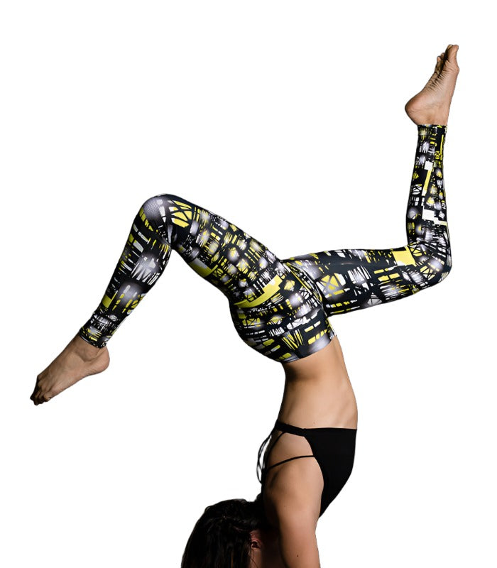 Onzie Hot Yoga Leggings 209 - Queen Bee - side alt view
