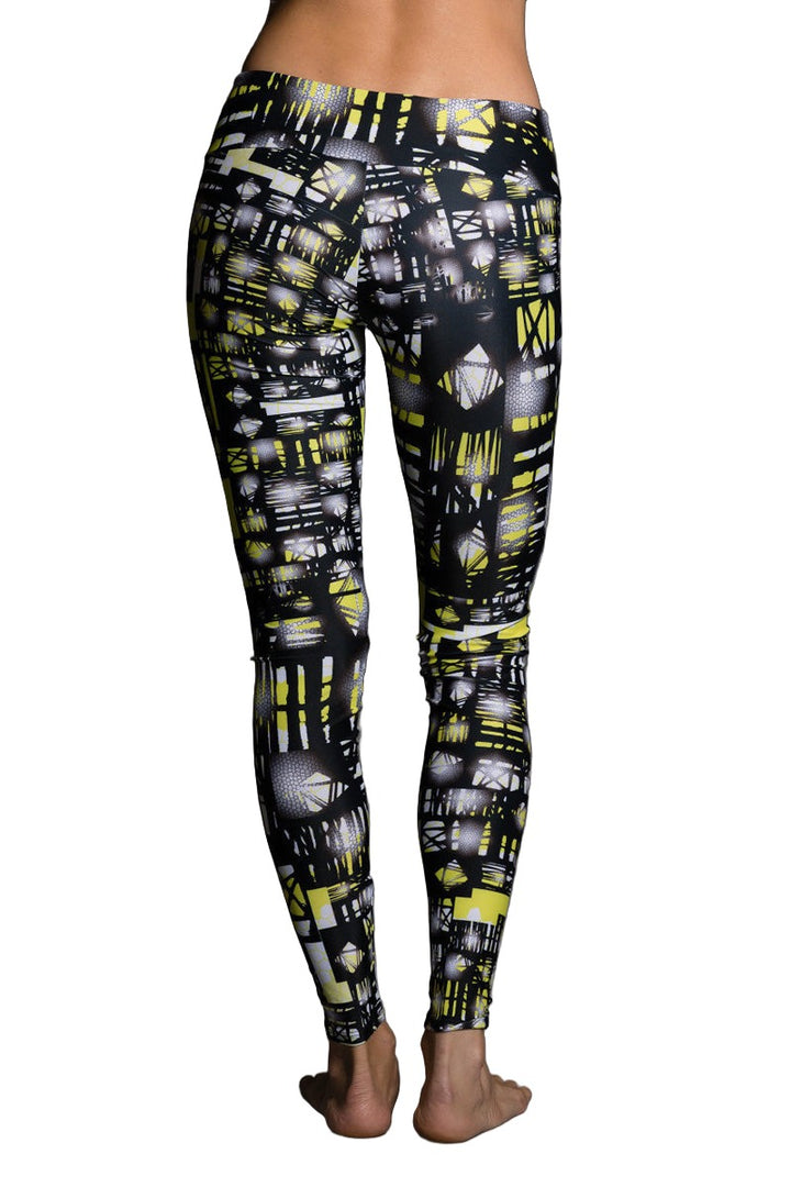 Onzie Hot Yoga Leggings 209 - Queen Bee - rear view