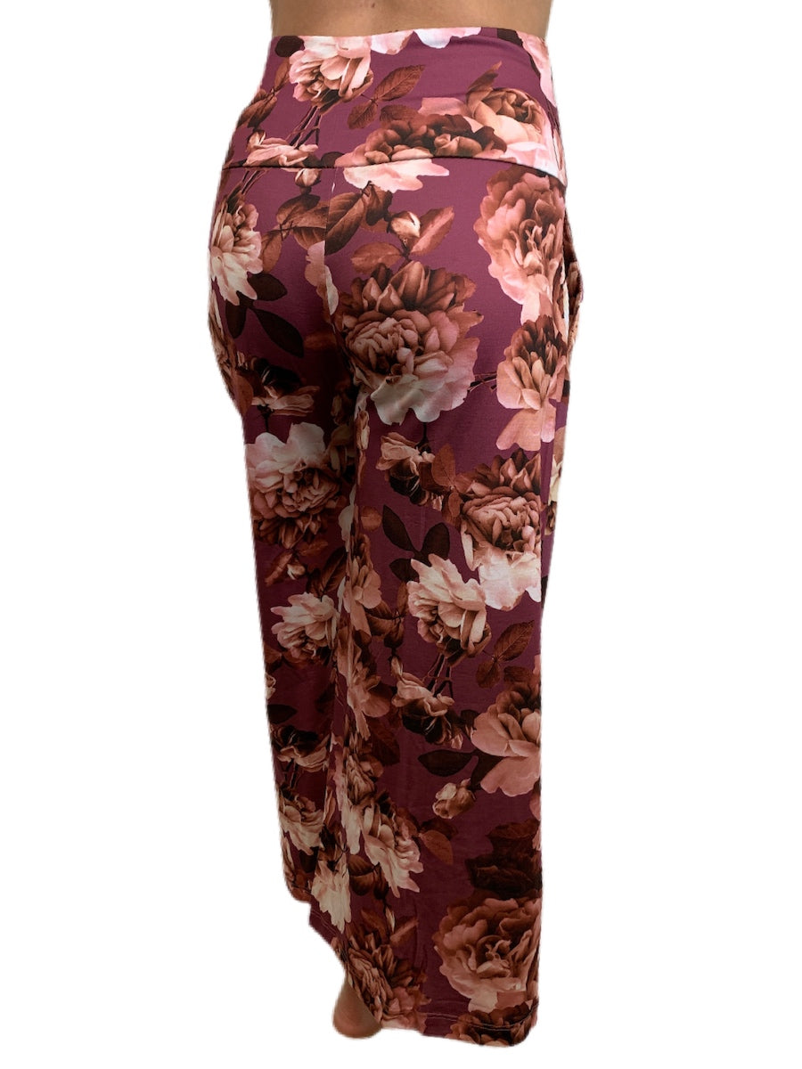 Onzie Wide Leg Crop Pant 2102 - gardenia - rear view