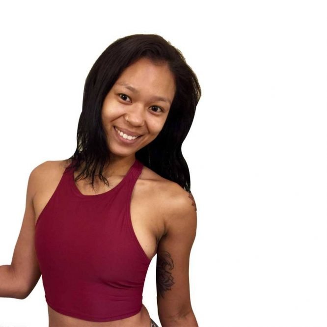 Onzie Peek-a-boo Racer Yoga Crop Top 3024