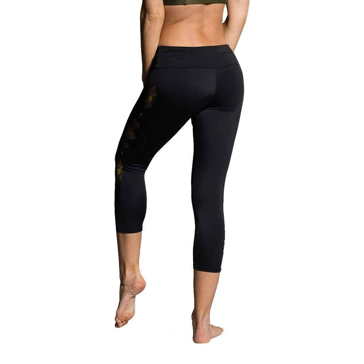 Final Sale  Onzie Hot Yoga Venice Capri 290 Bling - rear view