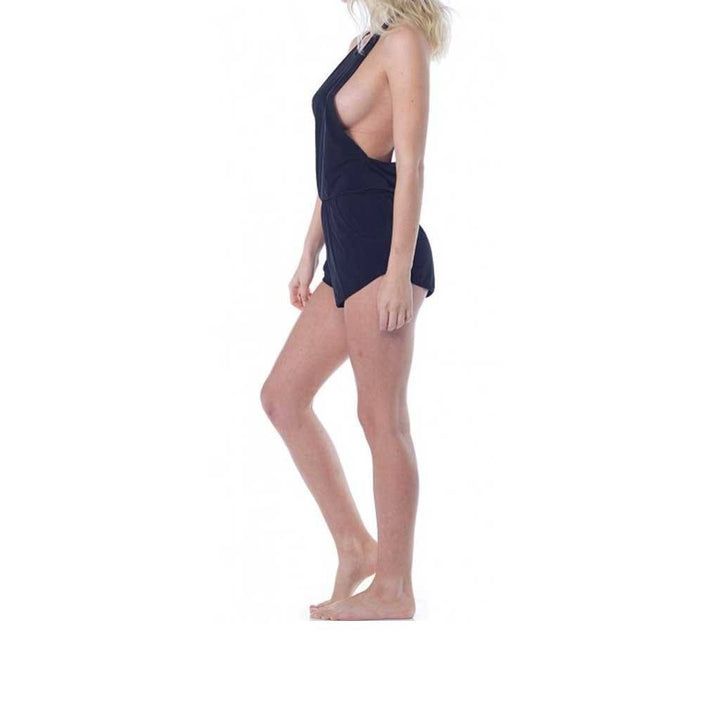 Onzie Hot Yoga Jumper 109 - Black - side alt view