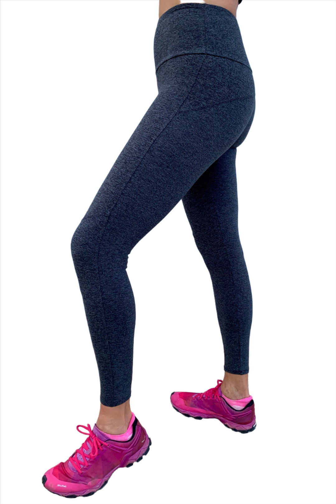 Onzie Luxe Panel Midi 2219 Charcoal - side view