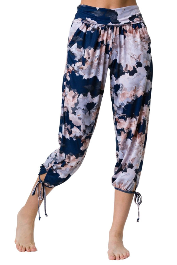 APANA tiedye Print High Waist Women's Capri Yoga Pants Leggings