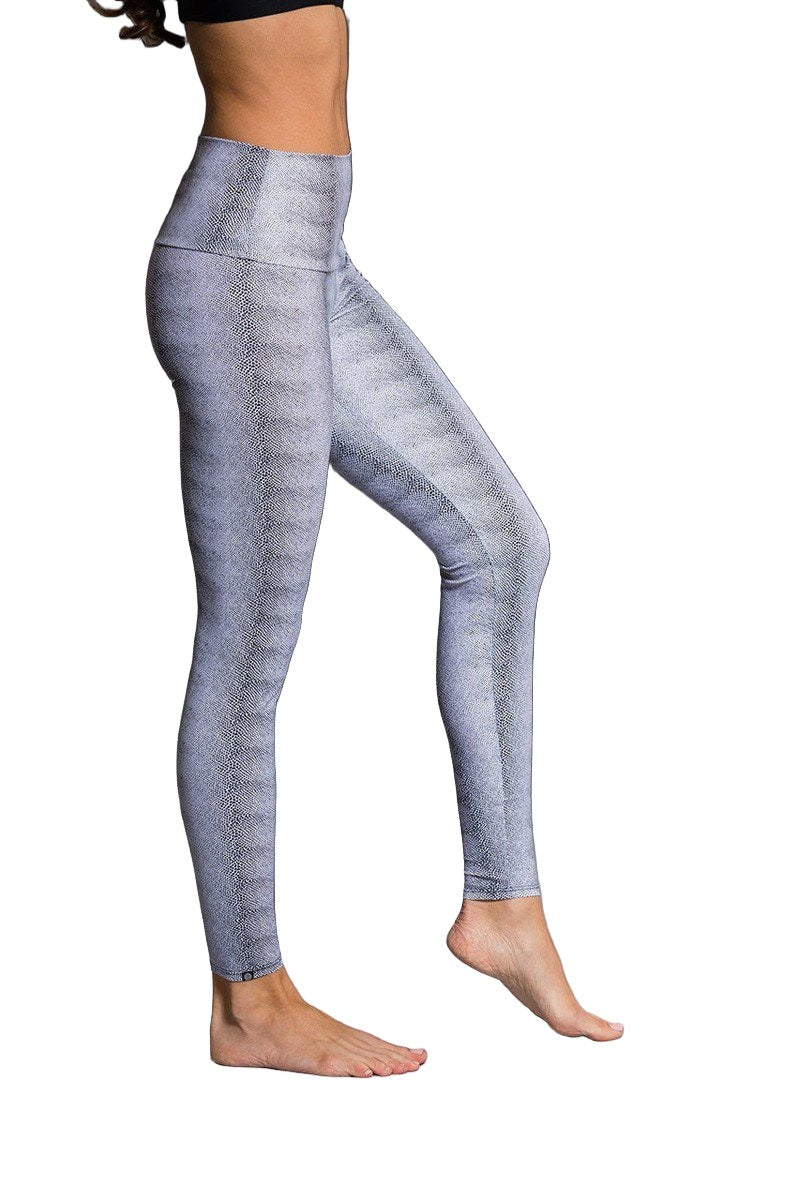 Onzie Hot Yoga High Rise Legging 228 White Venom