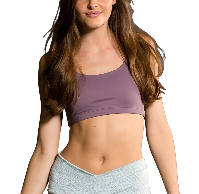 Onzie Hot Yoga Chic Bra 354 - Purple Haze - front view