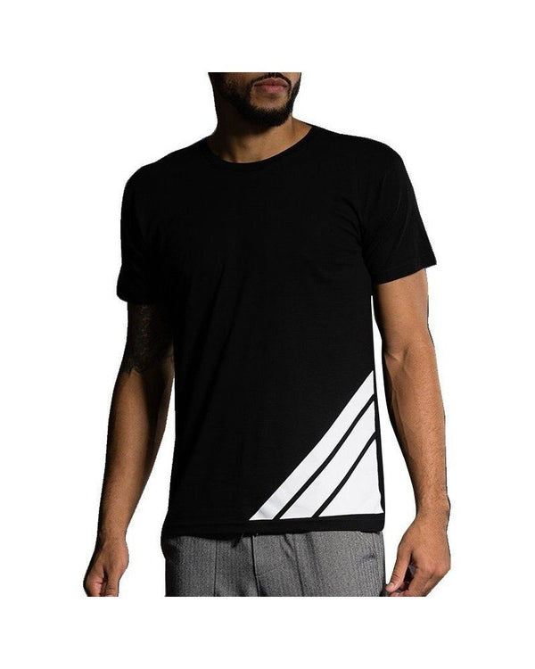 Onzie Mens Graphic Tee Shirt 704 - Black/White - front view