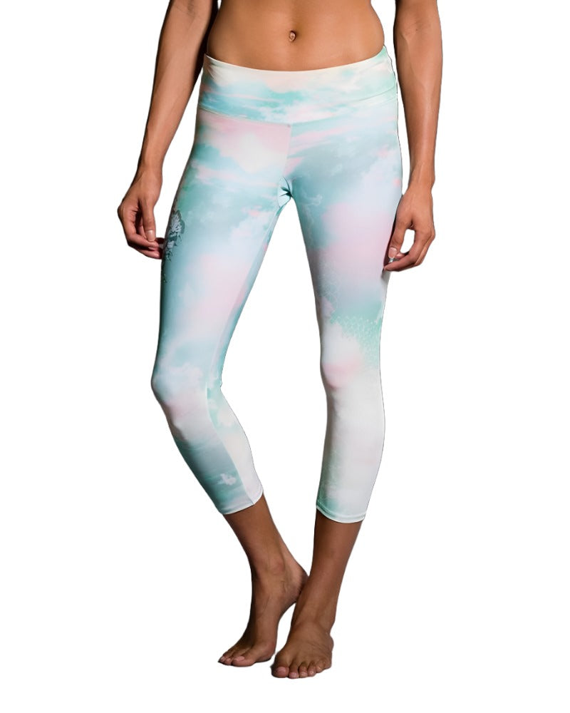 Onzie Hot Yoga Graphic Capri 241 - Goddess - front view
