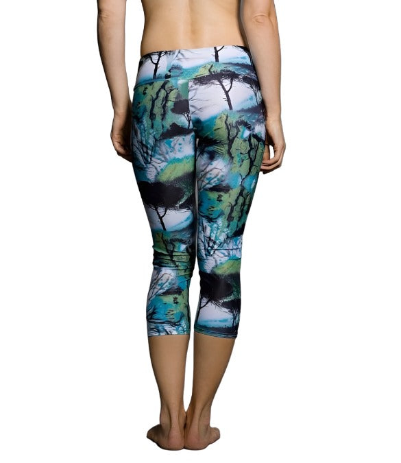 FINAL SALE Onzie Hot Yoga Capri 202 - Twilight - rear view