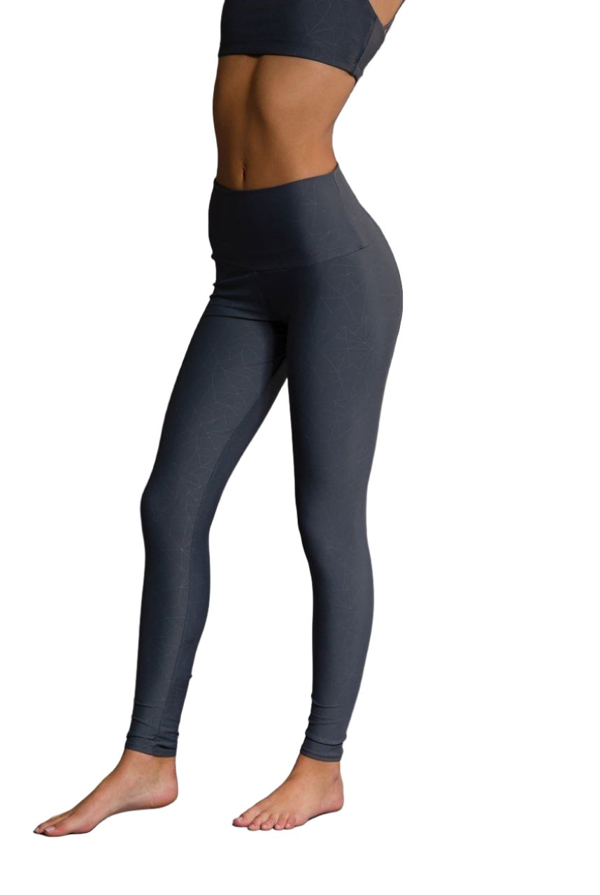 Onzie Hot Yoga High Rise Legging 228 Slate Geo
