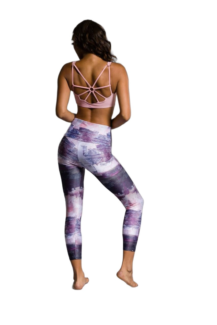 Final Sale Onzie Flow Highrise Basic Capri 2029 - Abstract  - rear alt view