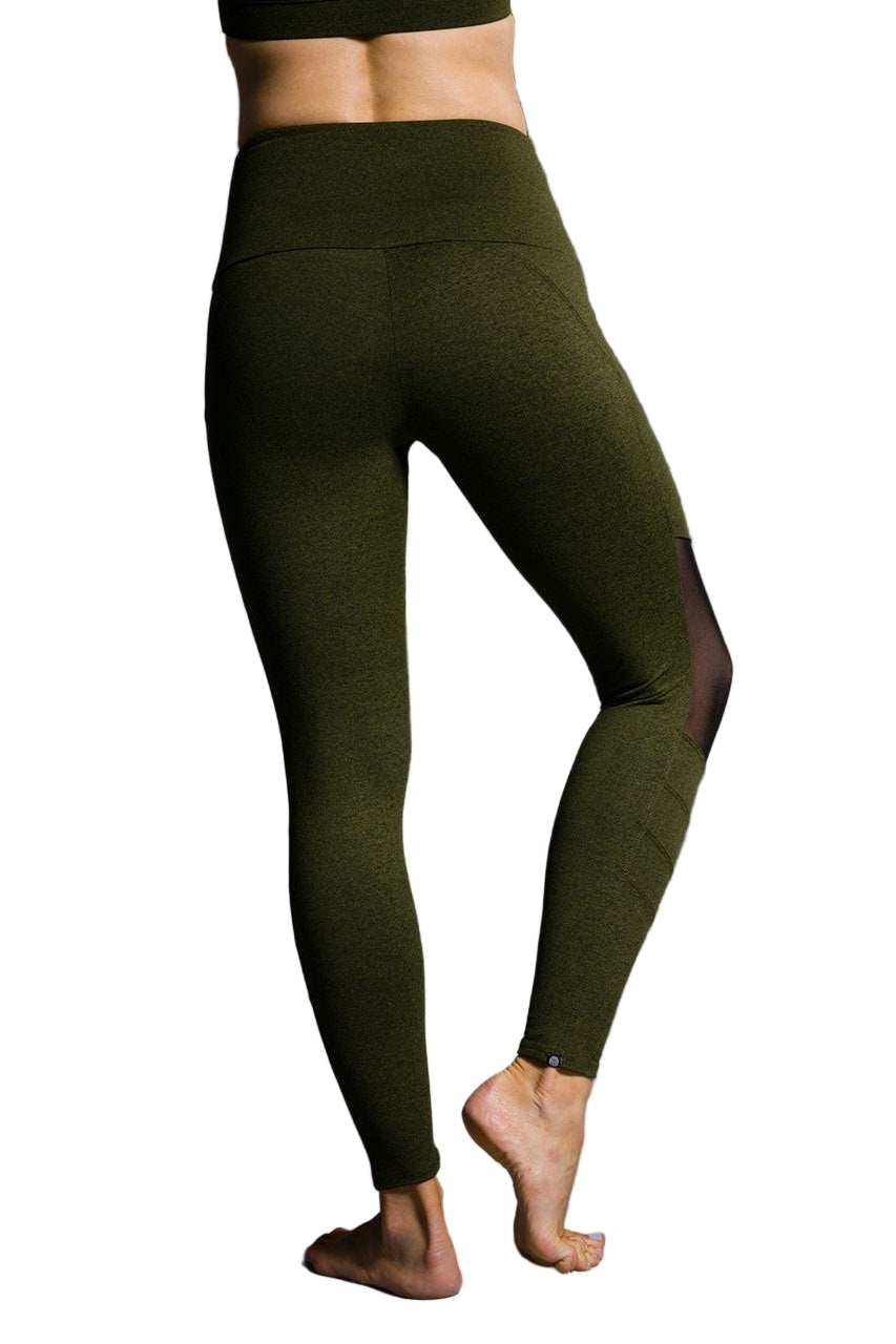 Onzie Flow Moto Midi Legging 2035 - Moss - rear view