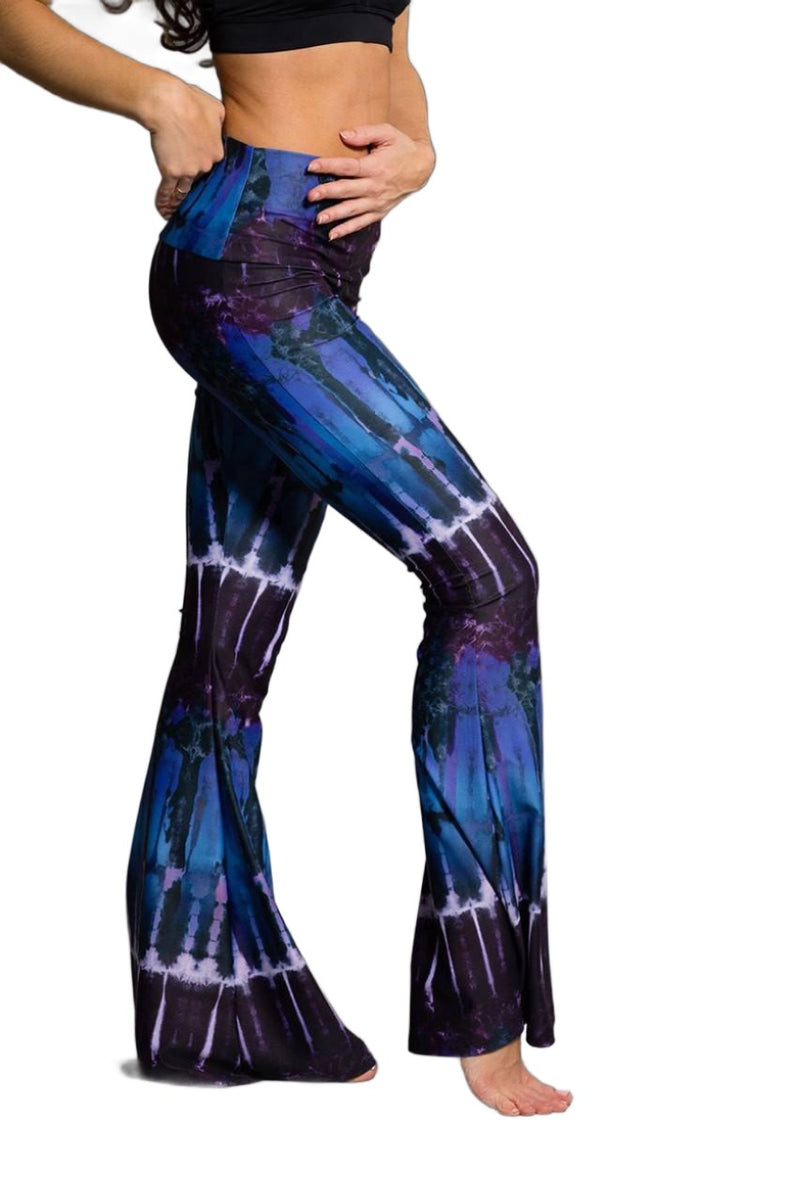 Onzie Flare Pant 2045 - Late Night - side view