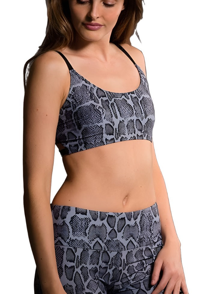 Onzie Hot Yoga Elastic Cage Bra Top 316 - Chamber - side view