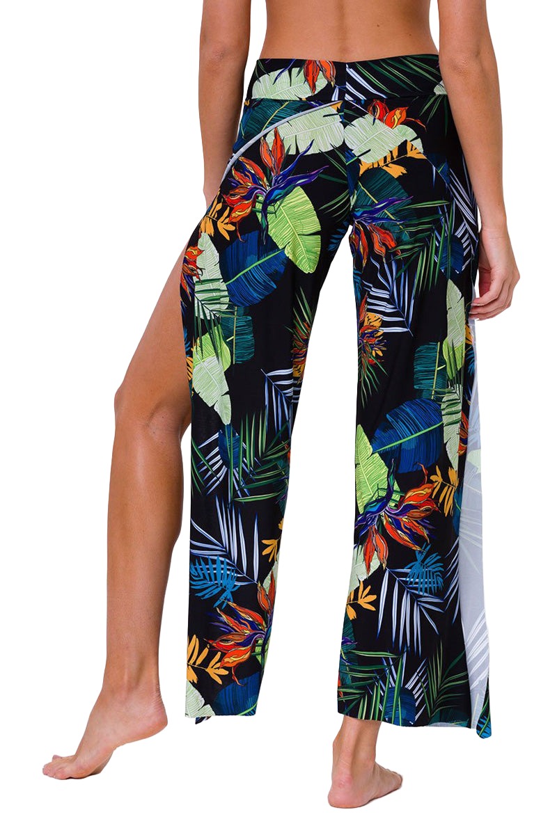 Onzie Hot Yoga Pura Vida Pant 219 - Rainforest - rear view