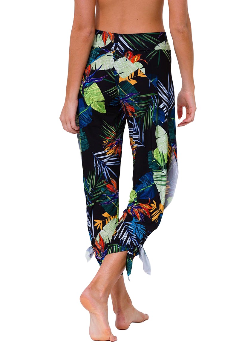 Onzie Hot Yoga Pura Vida Pant 219 - Rainforest - rear alt view