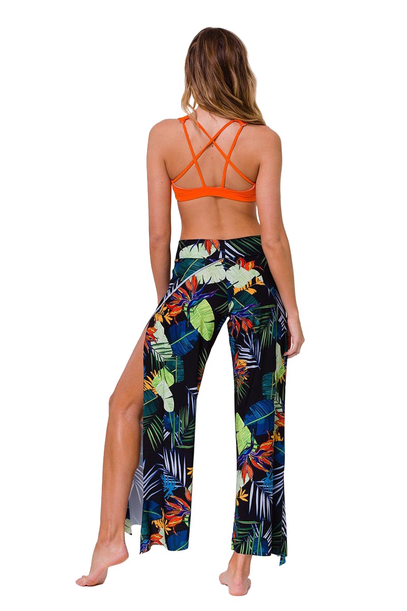 Onzie Hot Yoga Pura Vida Pant 219 - Rainforest - rear alt view 1