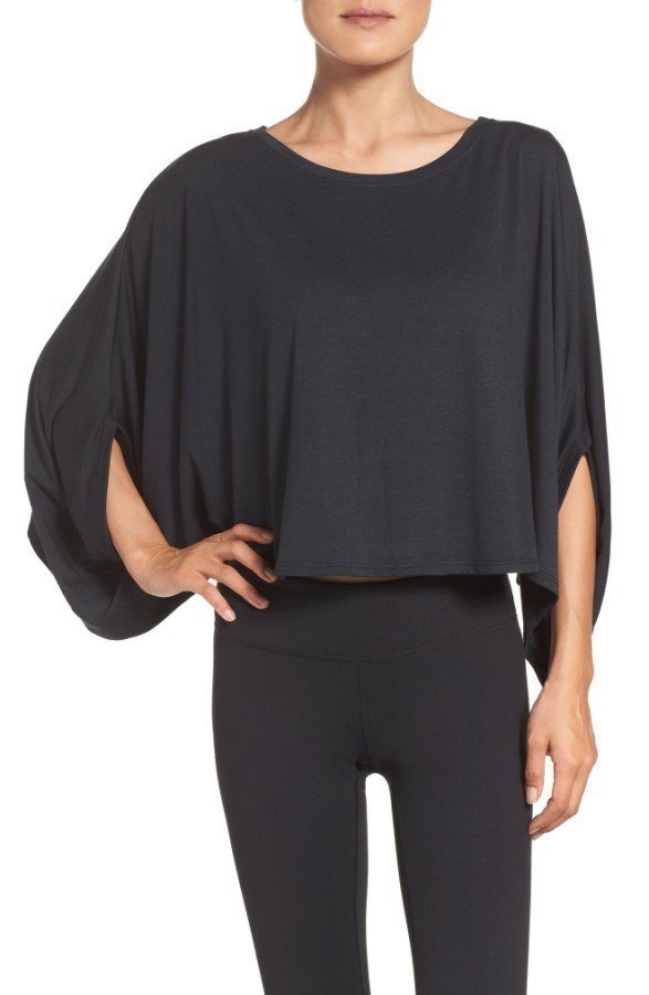 Onzie Flow Crescent Crop Top 3066 Black - Black - front view