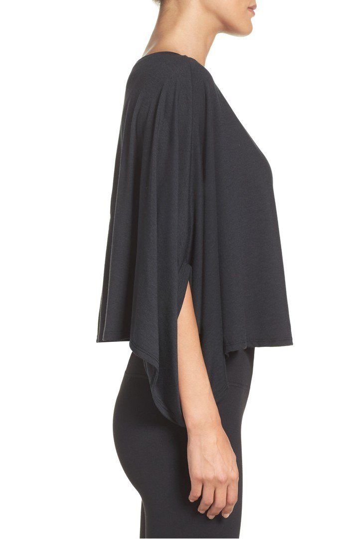 Onzie Flow Crescent Crop Top 3066 - Black  - side view