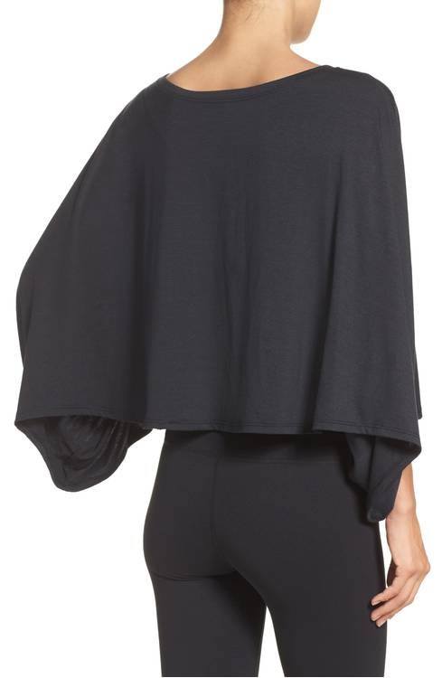 Onzie Flow Crescent Crop Top 3066 Black - Black - rear view