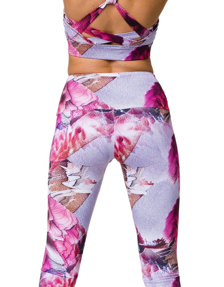Onzie High Waisted Yoga Capris 2206 - Vogue - rear view