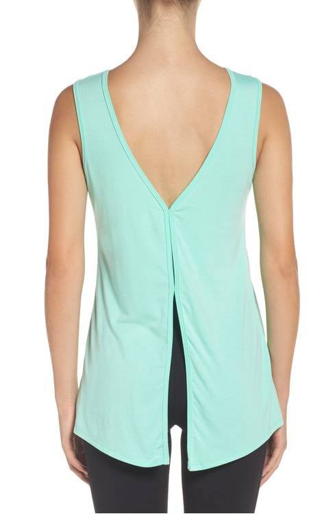 Onzie Flow Fly Away Tank 3067 Jade - rear view