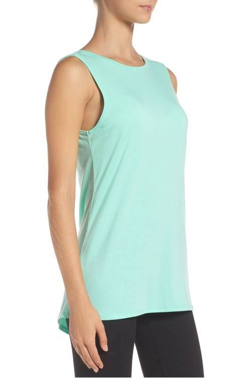 Onzie Flow Fly Away Tank 3067 Jade - side view