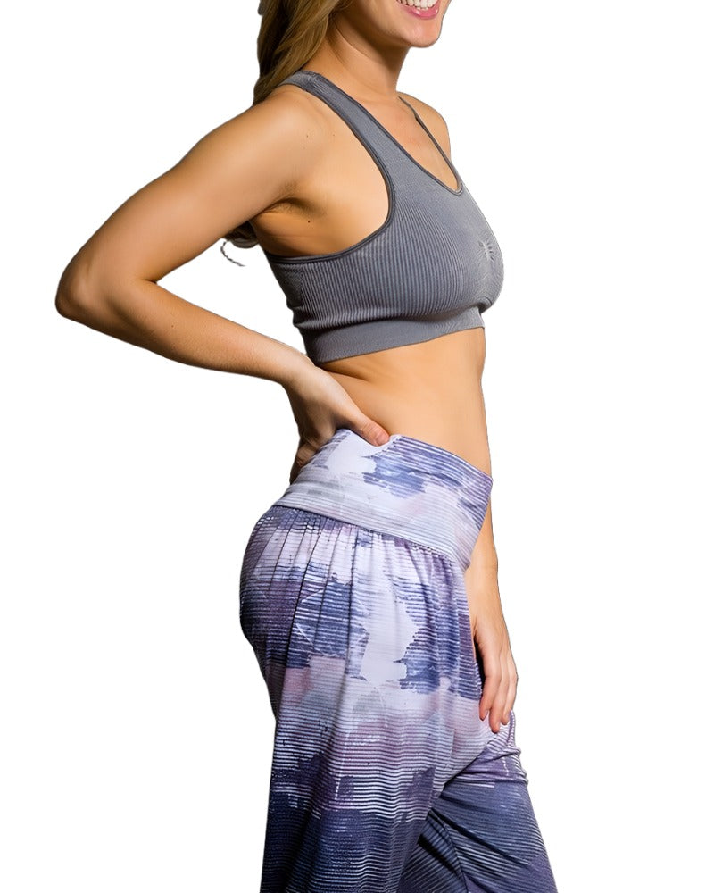 Onzie Seamless Stone Wash Bra 3071 Slate Grey - side view