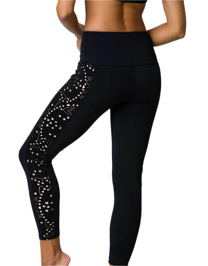 Onzie Hot Yoga Luna Scuba Mesh Midi Legging 2215 - rear view