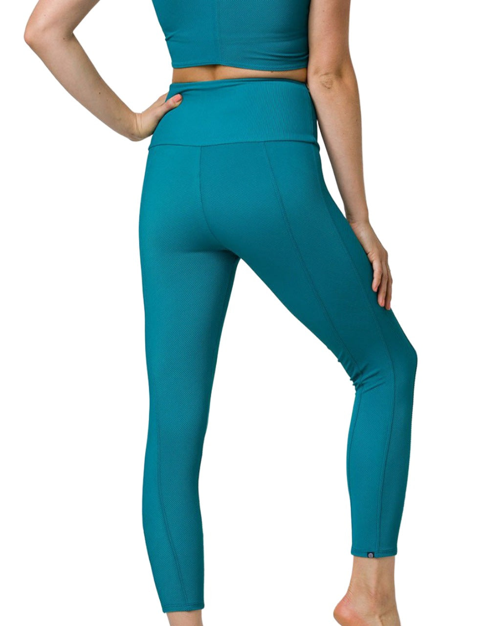 Onzie Sweetheart Midi Legging 2218 - Teal - rear alt  view 