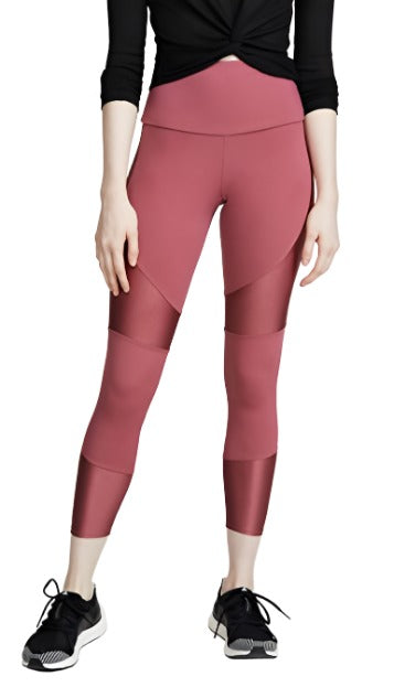 New Onzie Moto Midi Legging 2226 - Mauve - front alt view