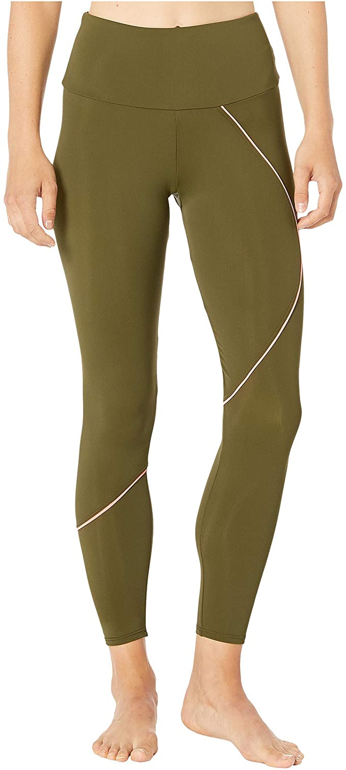 Onzie Hyper Beam Midi Legging 2227 - Olive - front view
