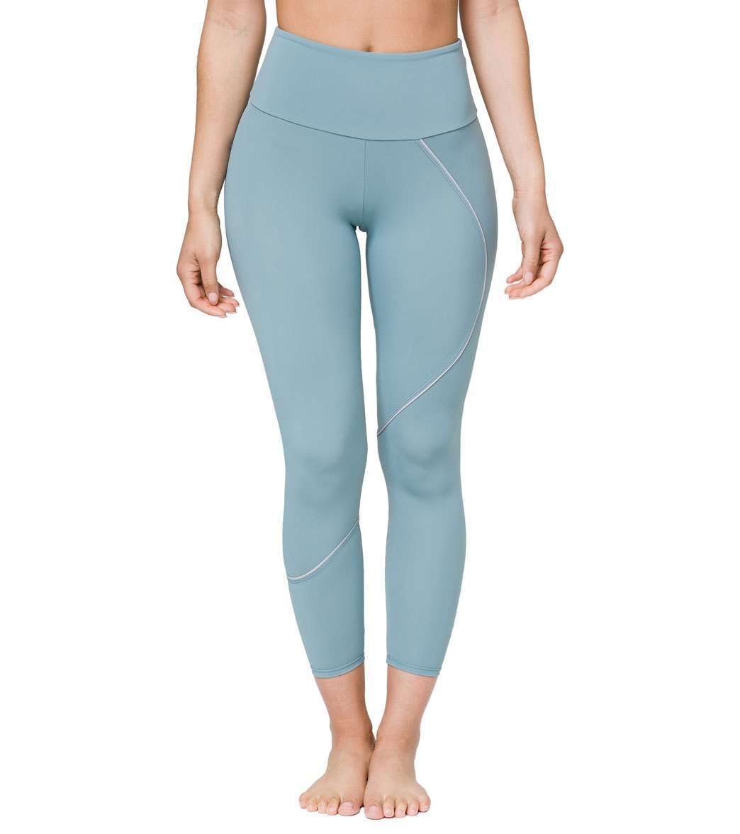 Onzie Hyper Beam Midi Legging 2227 - Moon/Wood - front view