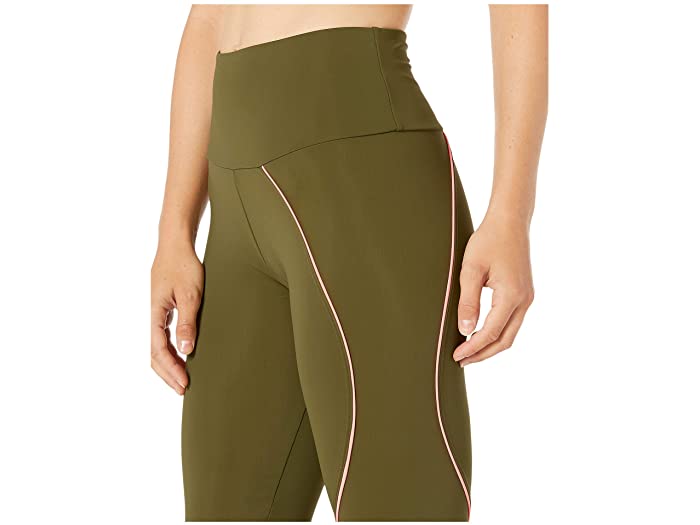 Onzie Hyper Beam Midi Legging 2227 - Olive - side view