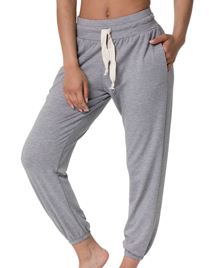 Onzie Flow Divine Jogger Pant 2234 - Heather Grey - Front View