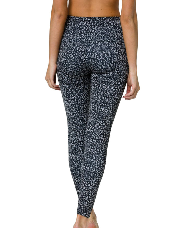 New Onzie Flow Tech Legging 2236 - Honey Leopard - rear view