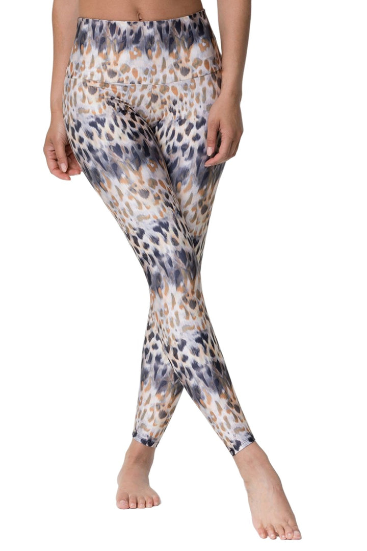 New Onzie Flow Tech Legging 2236 - Safari - front  view
