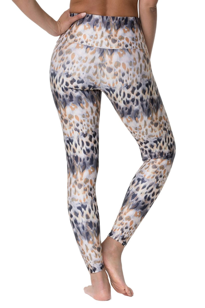 New Onzie Flow Tech Legging 2236 - Safari - rear  view