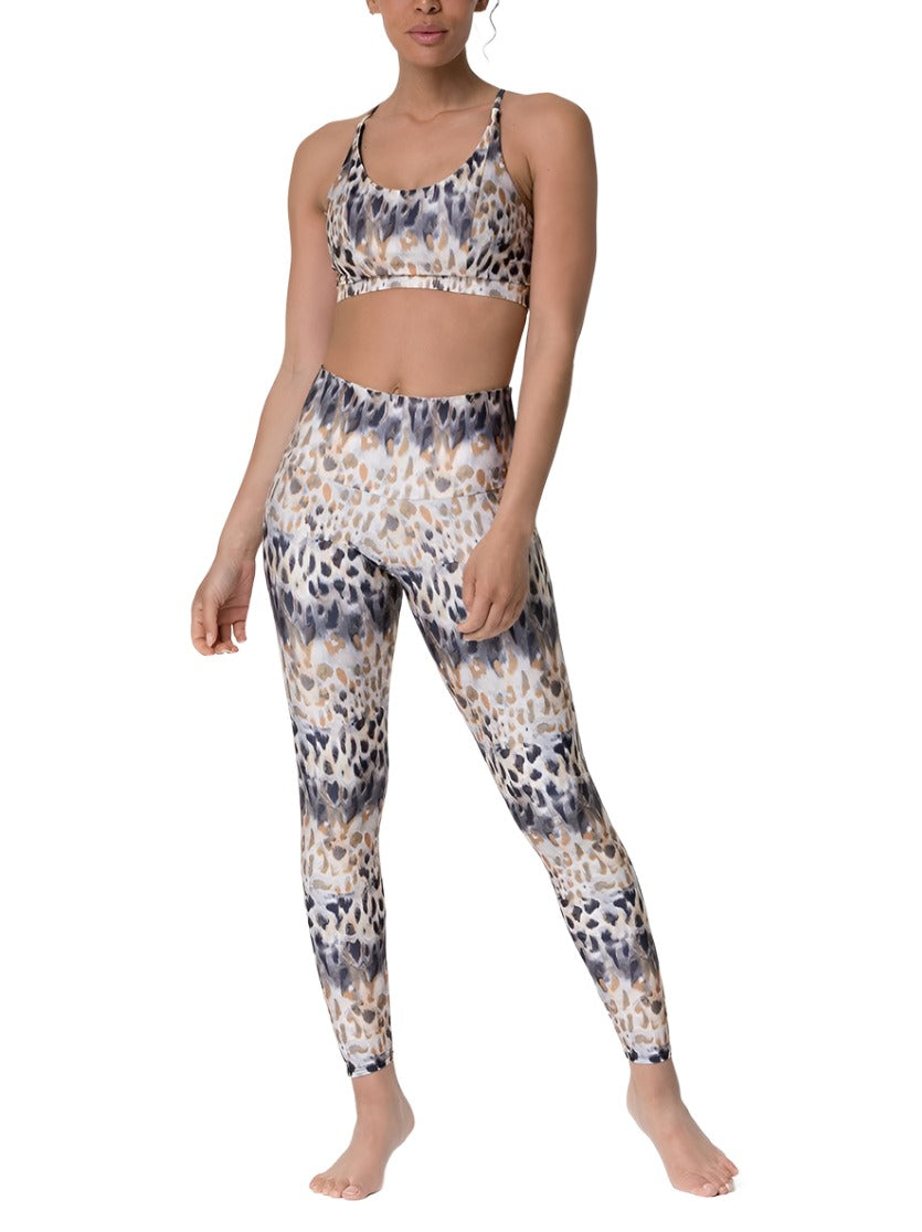 New Onzie Flow Tech Legging 2236 - Safari - front alt  view