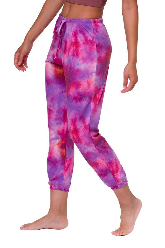 Onzie Flow WEEKEND SWEATPANT 2243 - NIrvana Tie Dye - side view