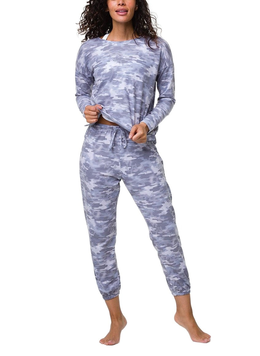 Onzie Flow WEEKEND SWEATPANT 2243 - Cozy Camo - front alt view