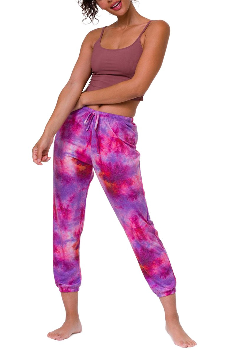 Onzie Flow WEEKEND SWEATPANT 2243 - NIrvana Tie Dye - front alt  view